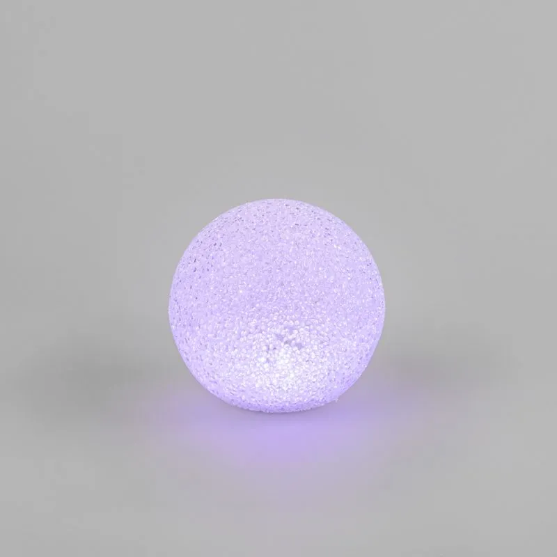 Фигура светодиодная Снежок RGB, 14 см