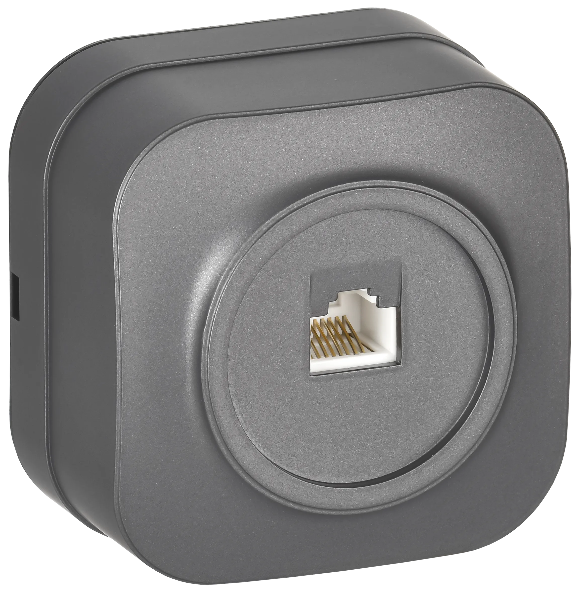 GLORY Розетка для открытой установки компьютерная RJ45 кат.5E РК10-ХСм сталь матовый IEK EKH10-K46M