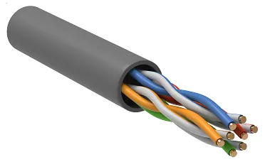 ITK Витая пара U/UTP кат.5E 4х2х0,52 solid PVC серый (305м) РФ/Т LC1-C5E04-111-T-P-R