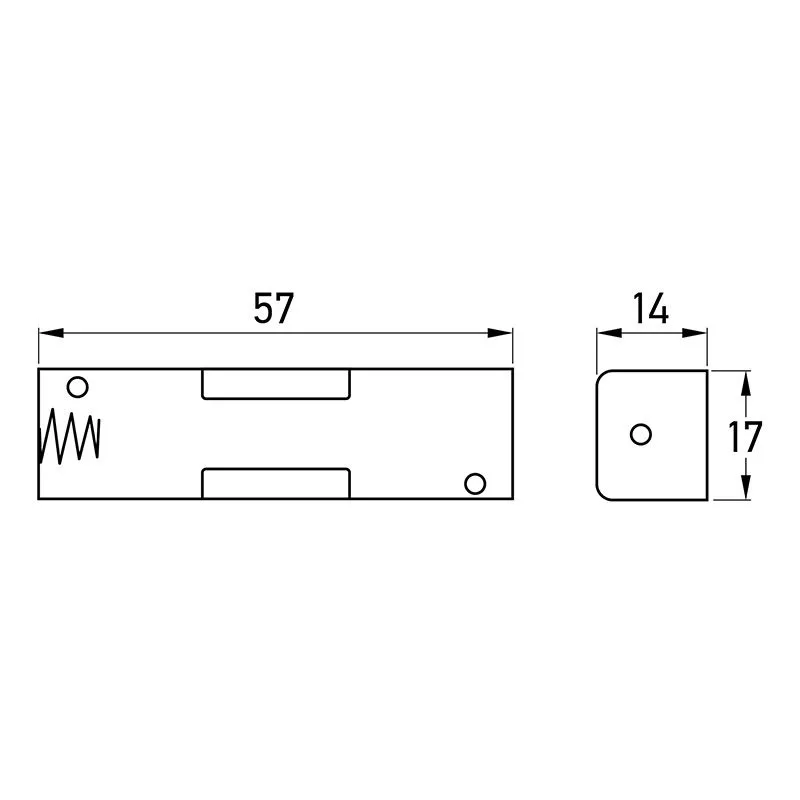 Отсек батарейный BH311, 1xAA (на плату), 1 штука - Фото 5