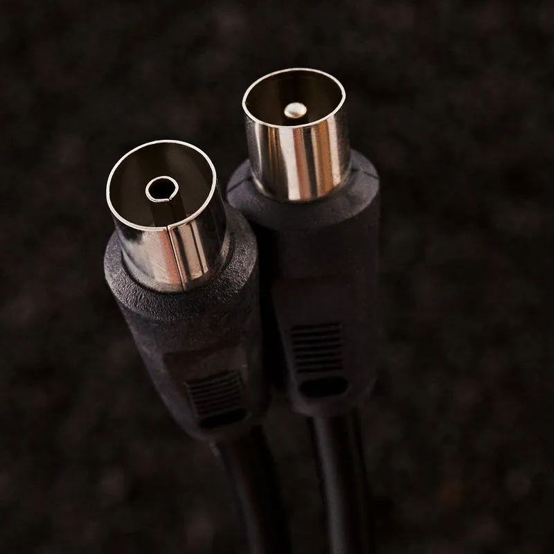 Шнур ТВ гнездо - ТВ штекер, 1,5м, черный REXANT - Фото 5