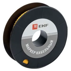 Маркер кабельный 6,0 мм2 "5" (350 шт.) (ЕС-3) EKF plc-KM-6-5