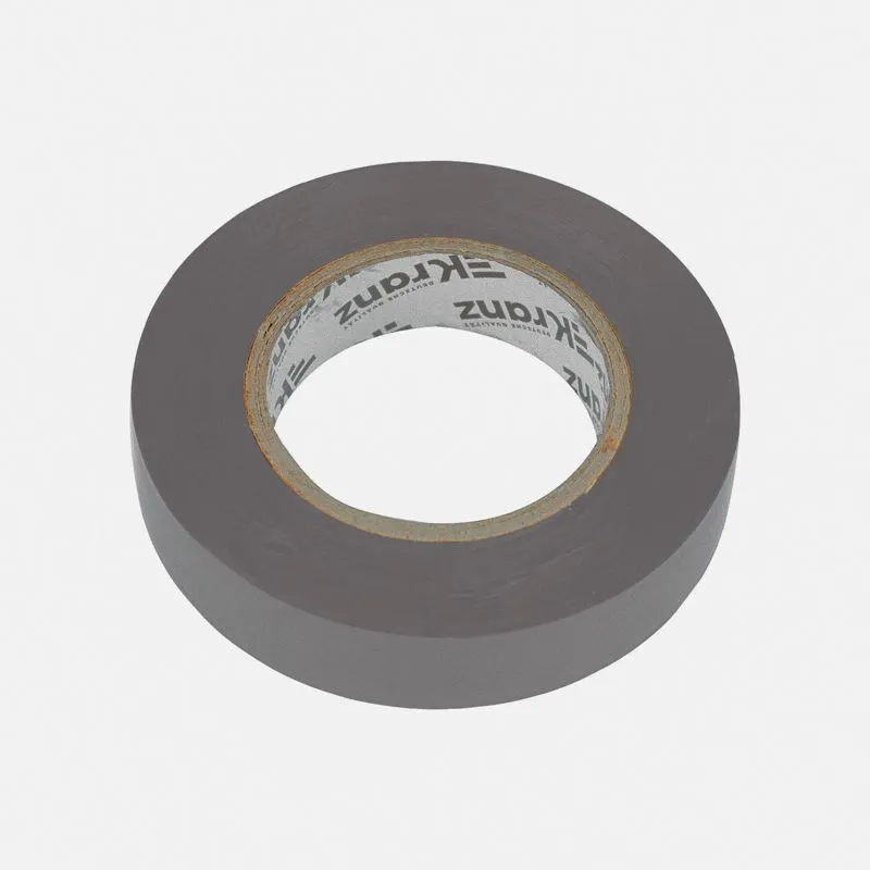 Изолента ПВХ 0,13х15мм, 25м, серая KRANZ - Фото 4
