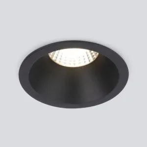 Встраиваемый светодиодный светильник 7W 3000K BK черный 15266/LED Elektrostandard a063926