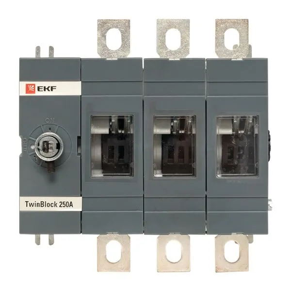 Рубильник 250A 3P без рукоятки управления TwinBlock EKF - Фото 2