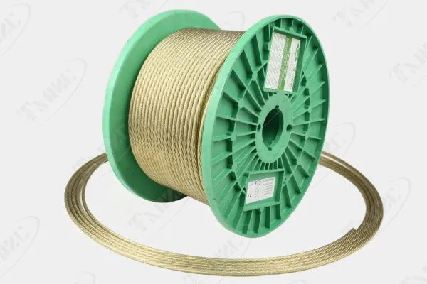 Трос стальной в ПВХ оплетке d=3,0(2,0) мм, прозрачный (бухта 100 м)  