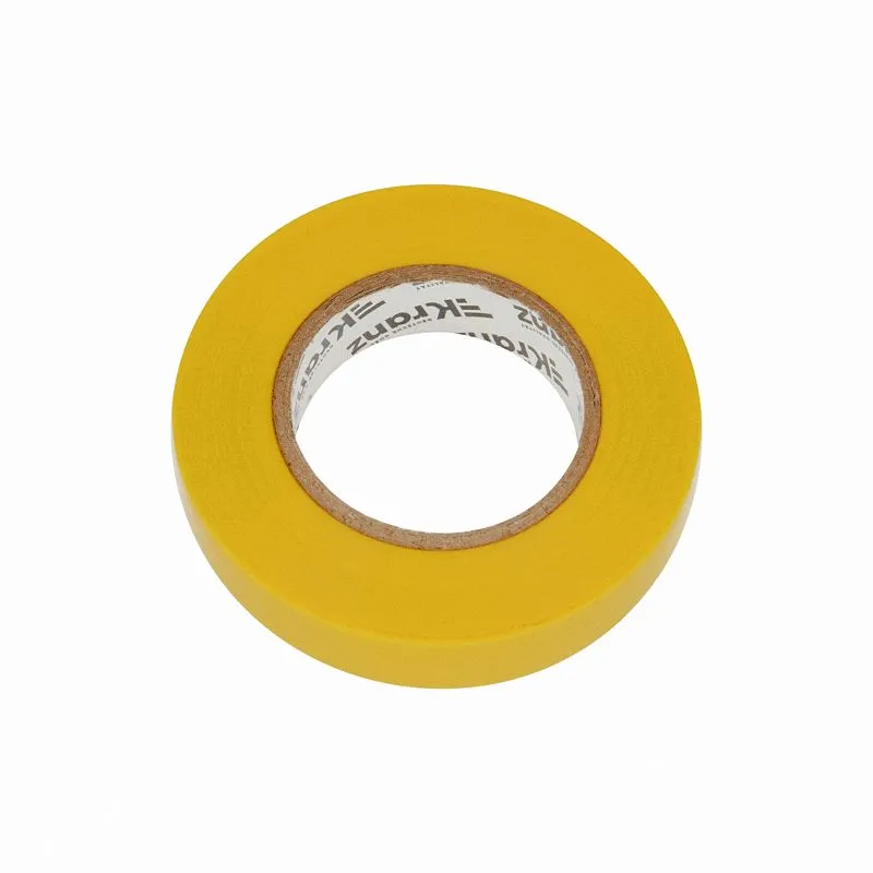 Изолента ПВХ 0,13х15 мм, 25 м, желтая KRANZ - Фото 4