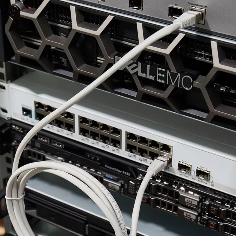 Шнур коммутационный, патч-корд F/UTP RJ45-RJ45, CAT 5e, LSZH серый, 2м REXANT - Фото 2