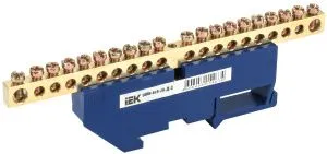 Шина N "ноль" на DIN-изол ШНИ-6х9-20-Д-С IEK YNN10-69-20D-K07