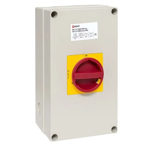 ПК-2-13 100А 3P "ВКЛ-ВЫКЛ" блок. в боксе IP65 EKF