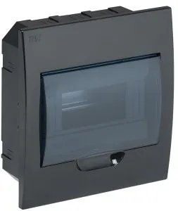 KREPTA 3 Корпус пластиковый ЩРВ-П-8 IP41 черный IEK MKP12-V-08-41-K02
