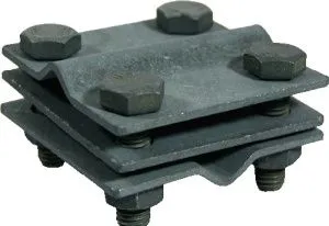 Зажим крестовидный прут-прут 3 пластины 55758_ОG