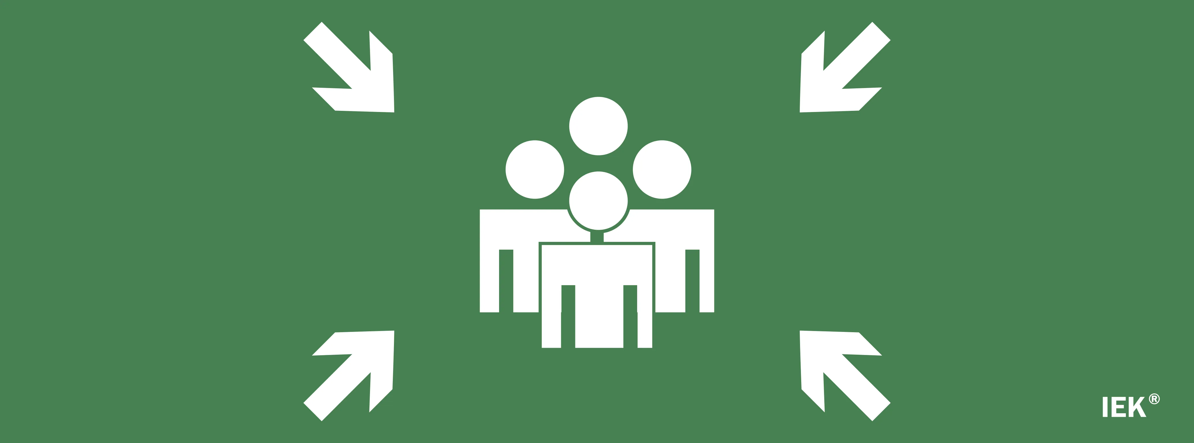 Этикетка самоклеящаяся 350х130мм "Место сбора" IEK