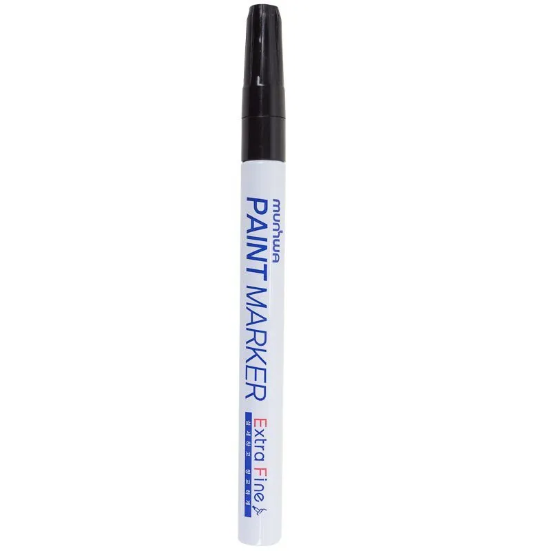 Маркер-краска Extra Fine Paint Marker 1мм, нитрооснова, черный MunHwa 08-7201