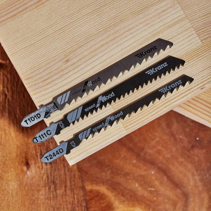 Набор полотен для электролобзика № 4 T101D/T111C/T244D (3 шт./уп.) Kranz - Фото 2