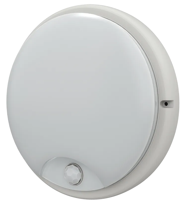 Светильник светодиодный ДПО 4200Д 12Вт 6500K IP54 круг белый с инфракрасным датчиком движения IEK LDPO0-4200D-12-6500-K01