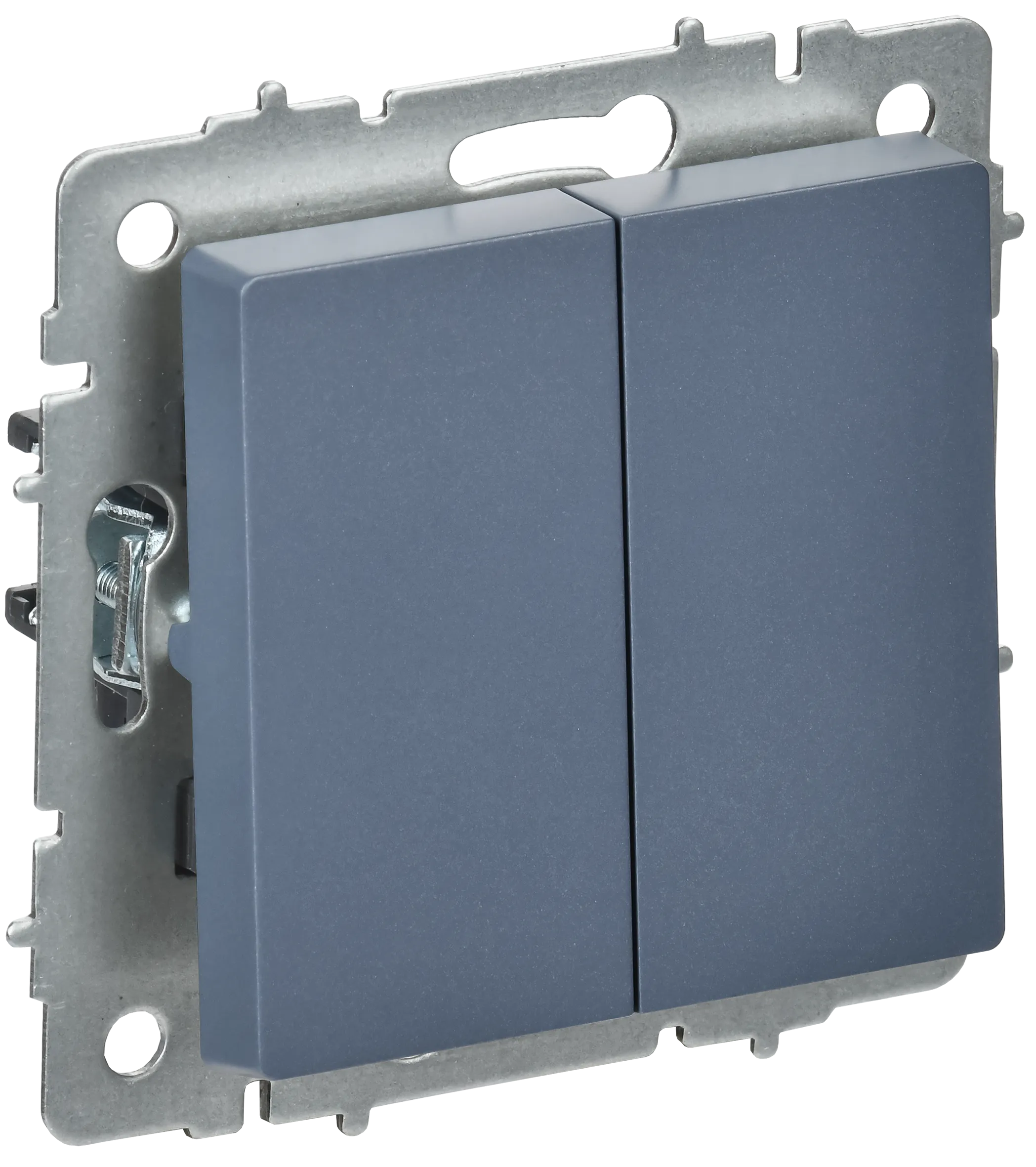 BRITE Выключатель 2-клавишный перекрестный 10А ВС10-2-3-БрМ маренго IEK BR-V23-0-10-K35