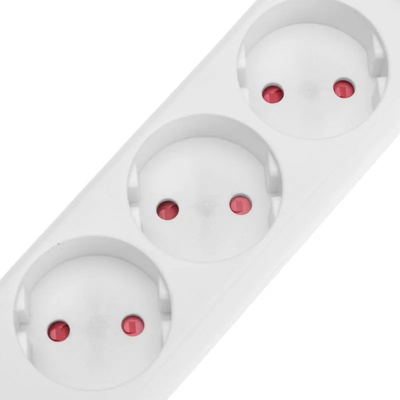 Удлинитель STANDARD 3 гнезда, 3м, 2х1,0мм², б/з, белый REXANT - Фото 3