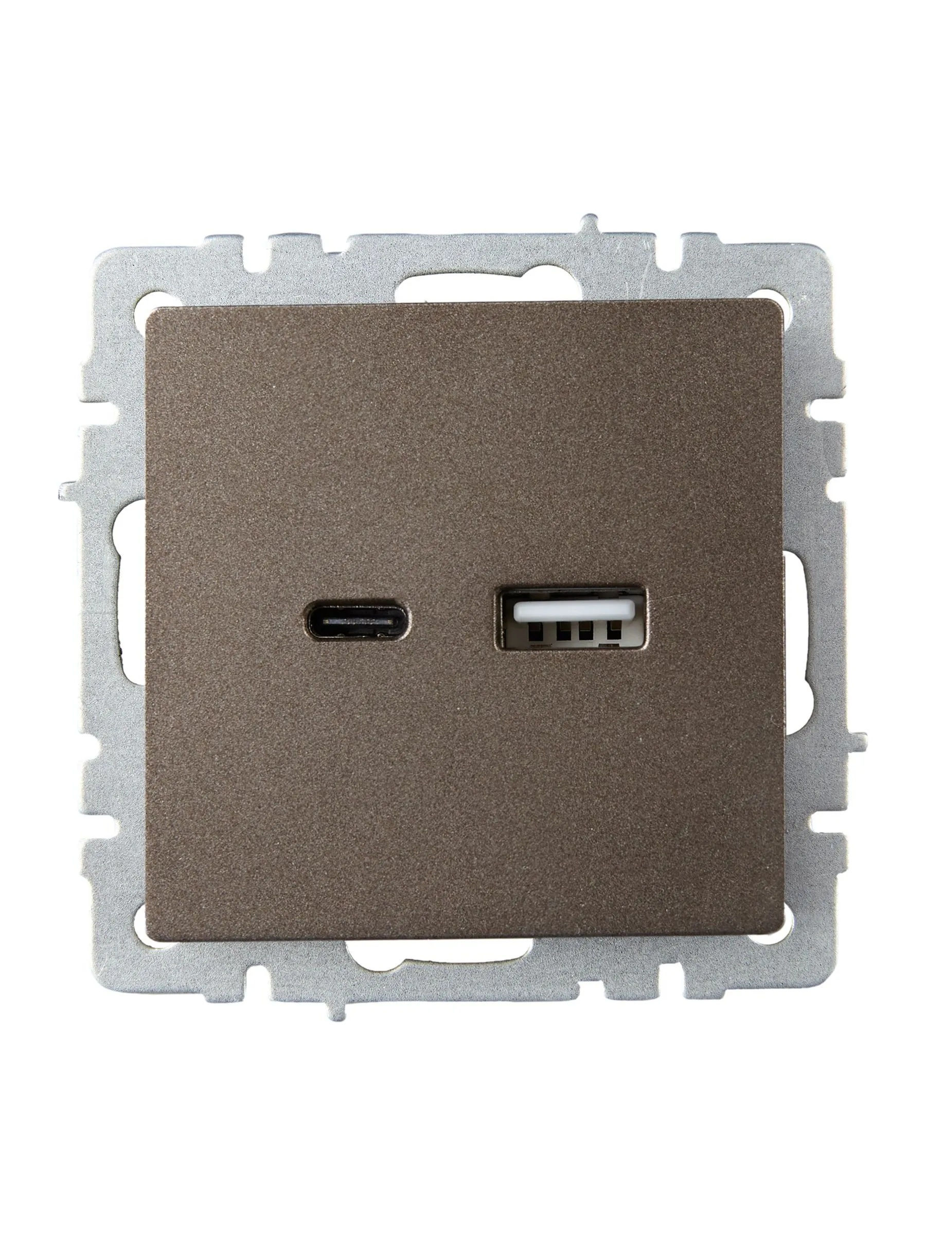 BRITE Розетка USB A+C 18Вт РЮ11-1-БрТБ темная бронза IEK - Фото 2