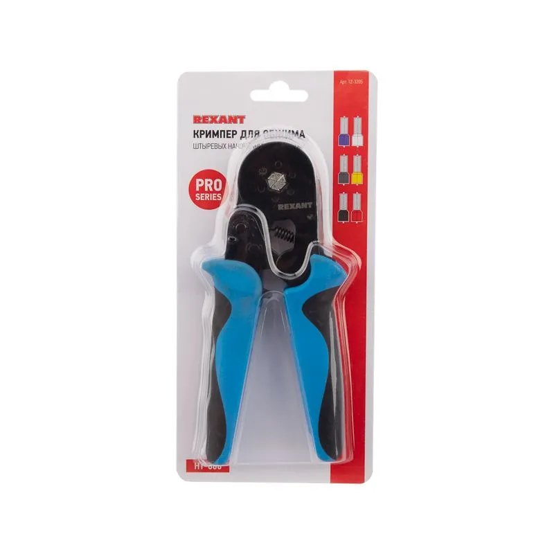 Кримпер HT-866 для обжима штыревых наконечников 0,08-6,0мм² REXANT - Фото 4