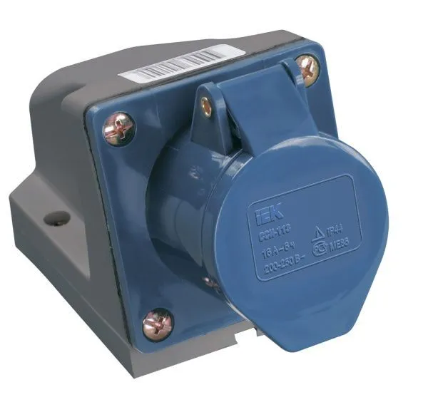 Розетка стационарная ССИ-123 2P+PE 32А 200-250В IP44 IEK PSR11-032-3
