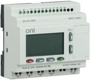 Логическое реле PLR-S. CPU1004(R) 220В AC с экраном ONI PLR-S-CPU-1004R-AC-BE