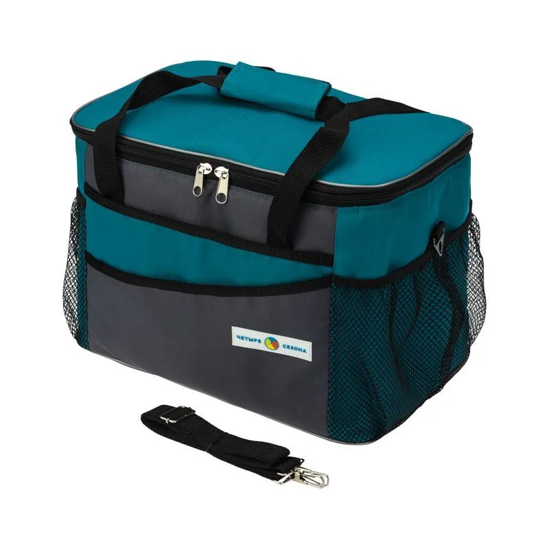 Сумка-холодильник (термосумка) 20л, 2 слоя утепления ЧЕТЫРЕ СЕЗОНА 80-0284