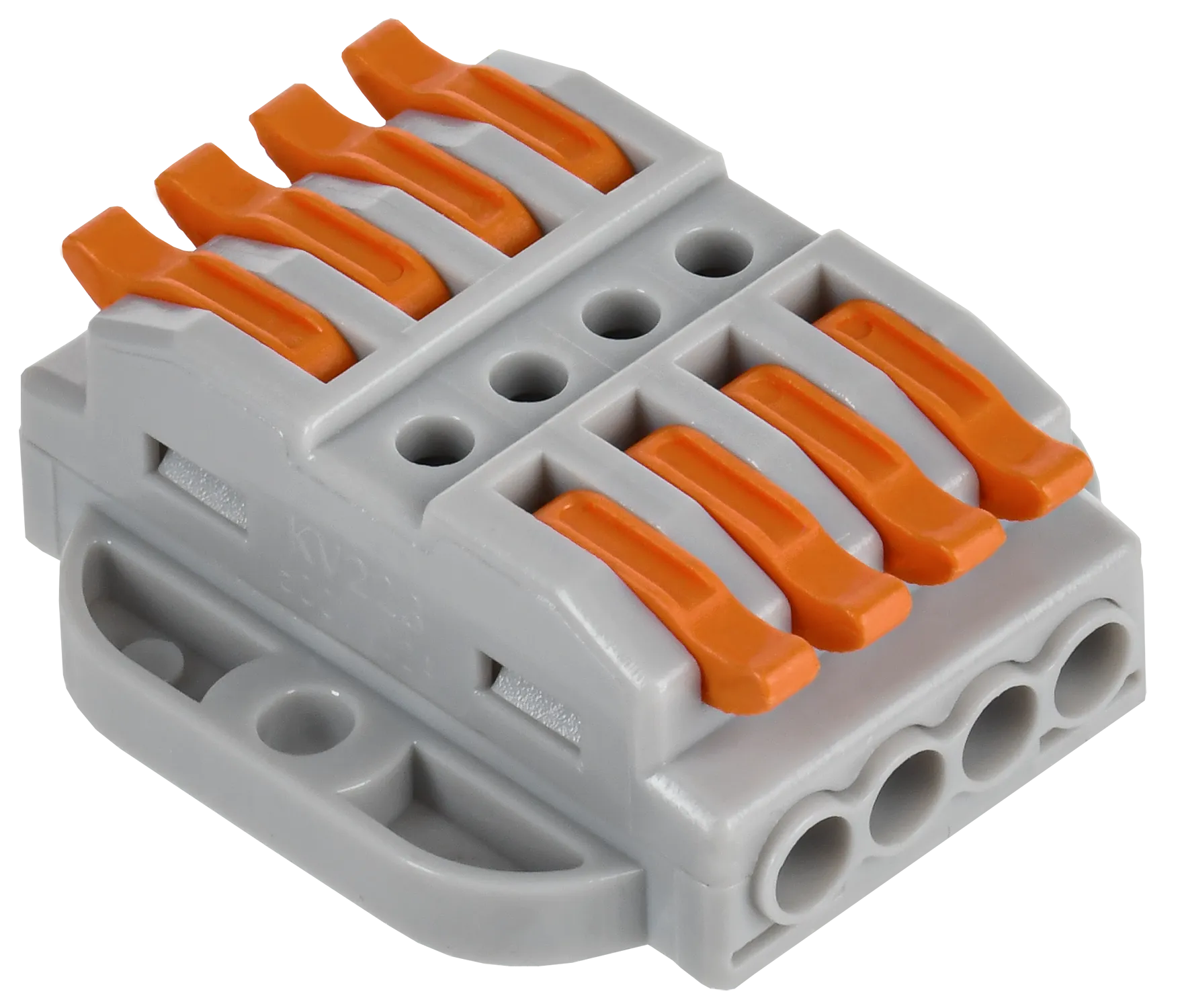 Строительно-монтажная клемма СМК 222-4144P проходная с площадкой (50шт/упак) IEK