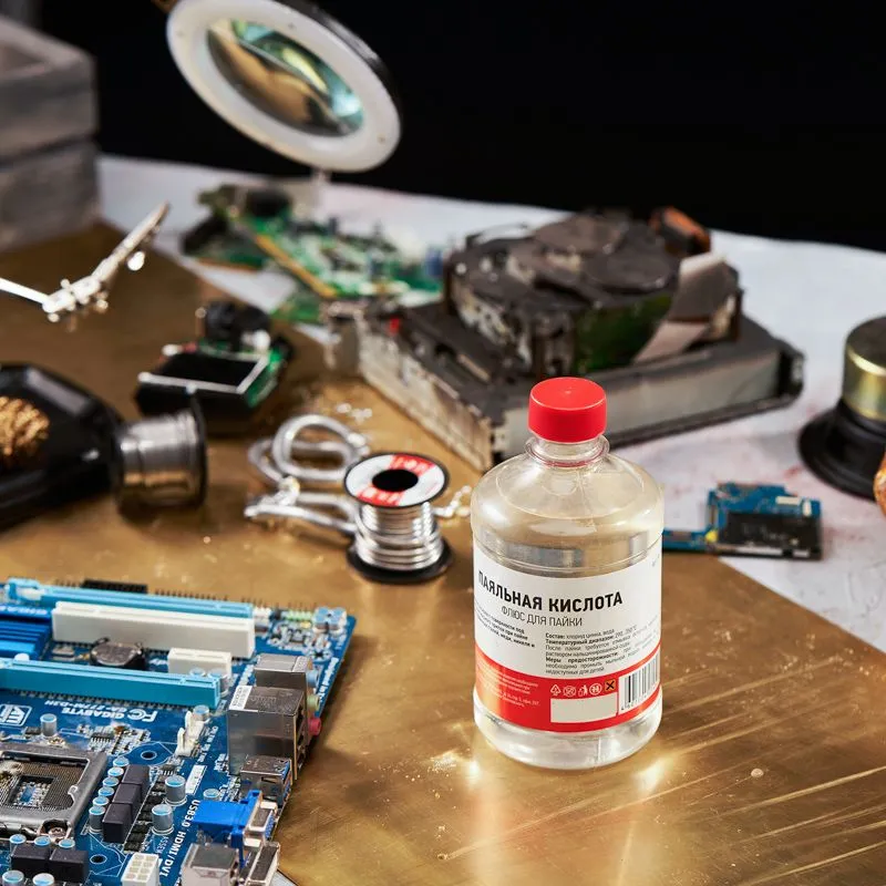 Флюс для пайки, ПАЯЛЬНАЯ КИСЛОТА, 500мл, флакон REXANT - Фото 2