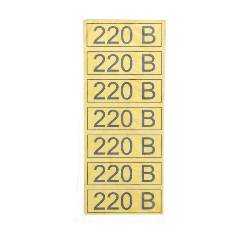 Наклейка знак электробезопасности «220 В» 35х100мм 70 шт. REXANT - Фото 3
