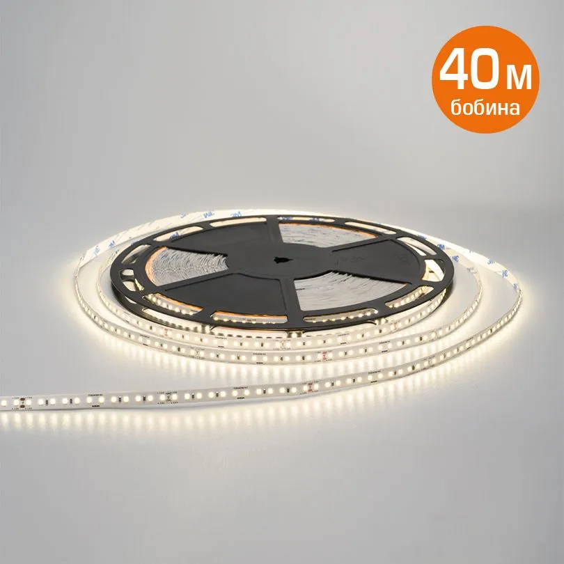 Светодиодная лента стабилизированная WOLTA WLS2835-10W/4000/48H120-01 SMD2835 10Вт 4000К 48В IP20 1300лм/м 120led/м 10мм (бабина - 40м) WLS2835-10W/4000/48H120-01