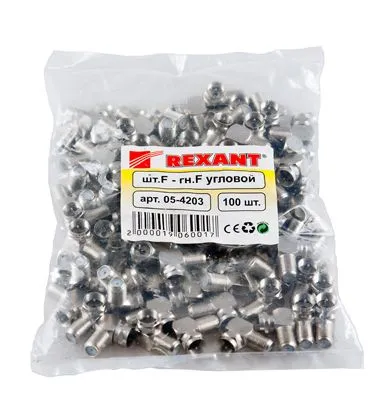 Переходник угловой штекер F – гнездо F REXANT - Фото 3