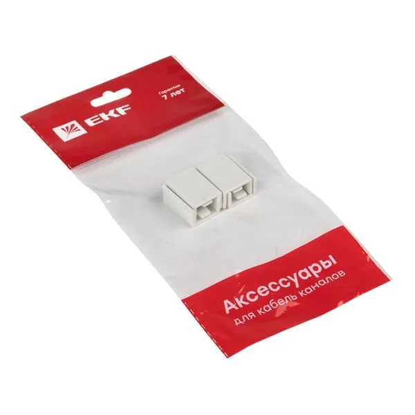 Соединитель (15х10) (4 шт) белый EKF-Plast - Фото 5