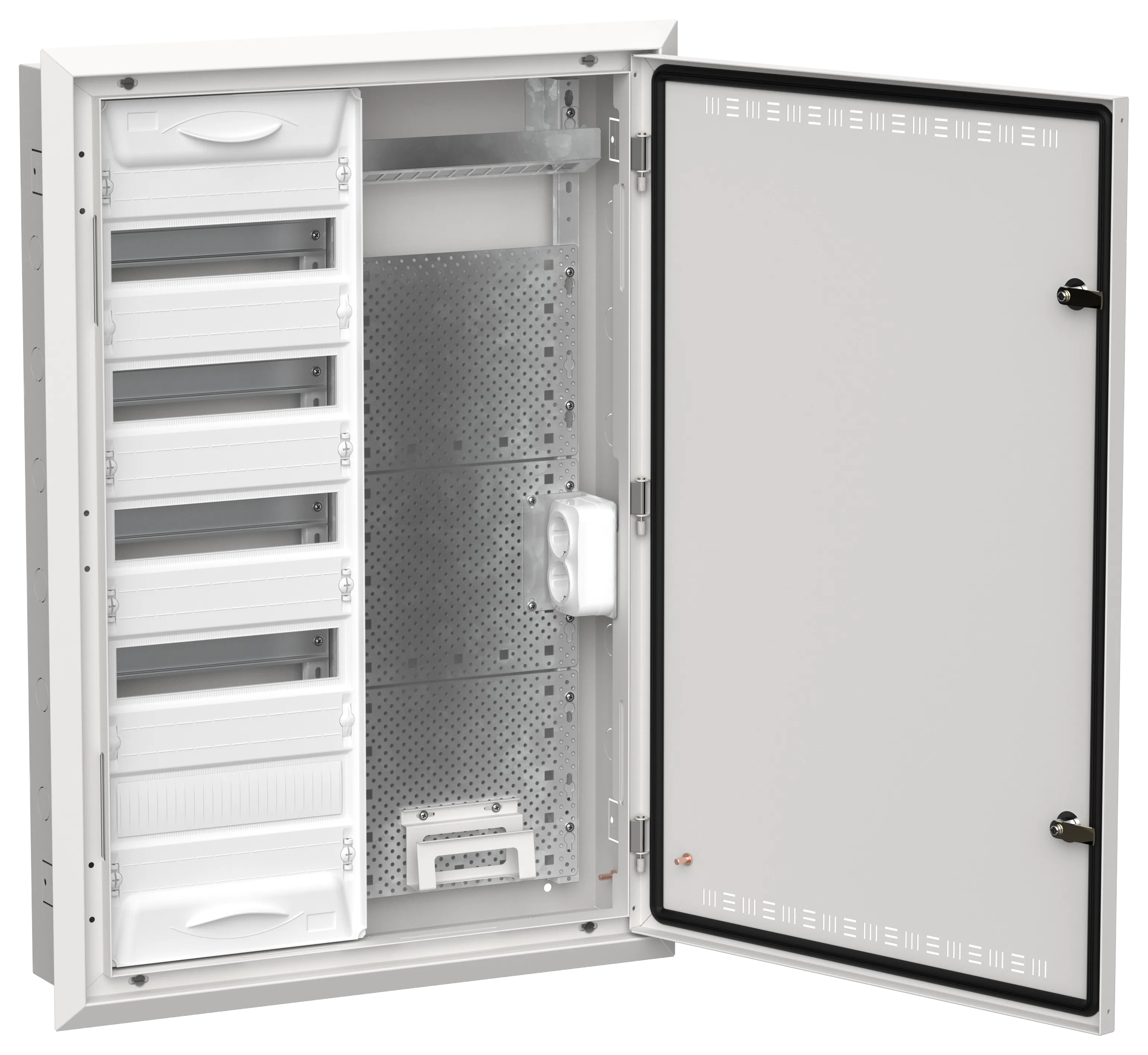 TITAN 5 Корпус комбинированный ЩРв-60 (2х60) 880х625х130мм IP30 белый IEK TI5-51-V-2X060-30