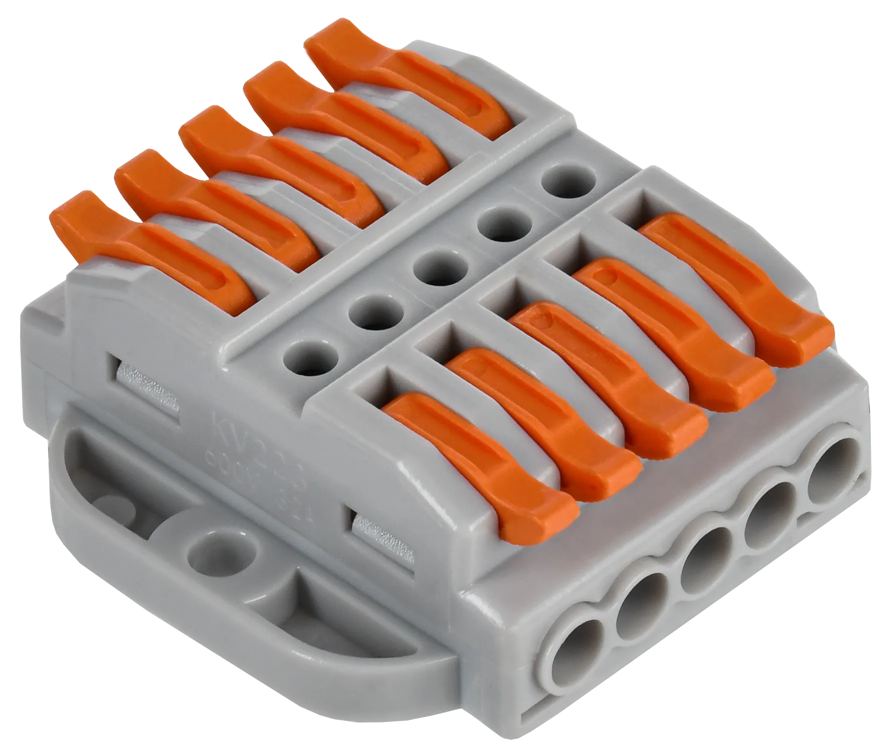 Строительно-монтажная клемма СМК 222-4155P проходная с площадкой (50шт/упак) IEK