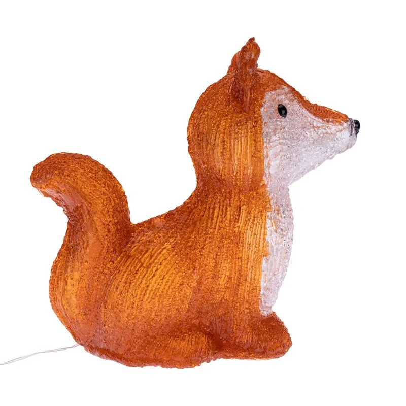 Акриловая светодиодная фигура Лисенок 28х15х26 см, батарейки 2хAA (не входят в комплект), 30 светодиодов NEON-NIGHT - Фото 4