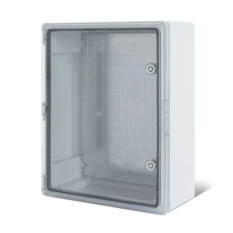 Корпус пластиковый ЩМПп с прозрачной дверцей и монтажной панелью 400х300х220мм, АБС, УХЛ1, IP65 REXANT 11-0413