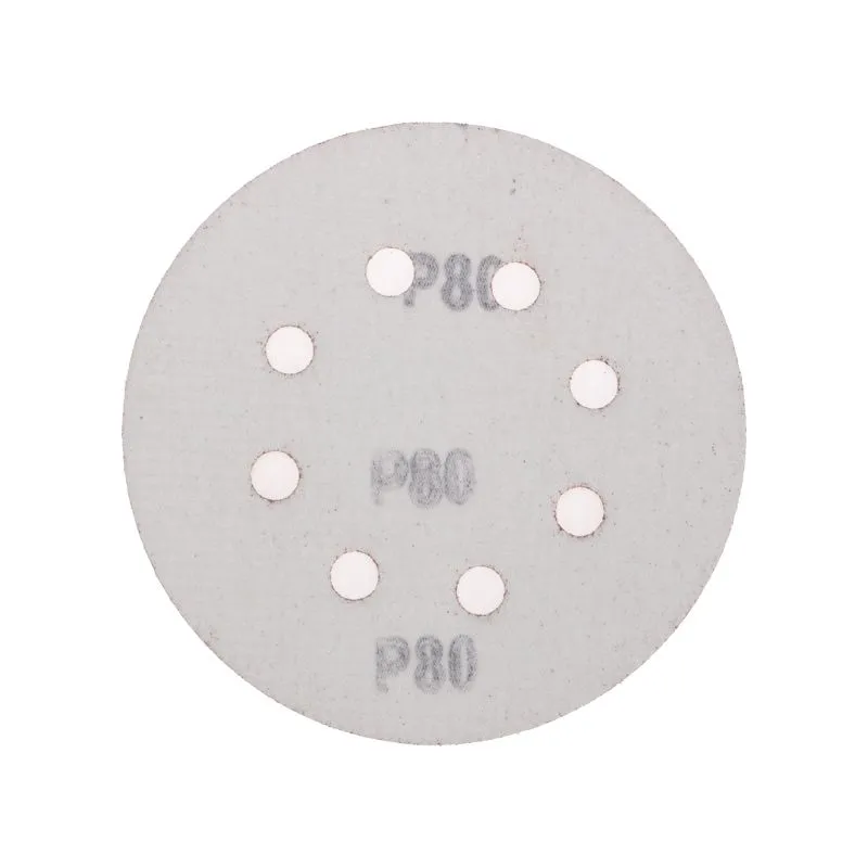 Диск абразивный на ворсовой основе, на липучке, перфорированный, P80, 125мм, 10 шт. KRANZ - Фото 2