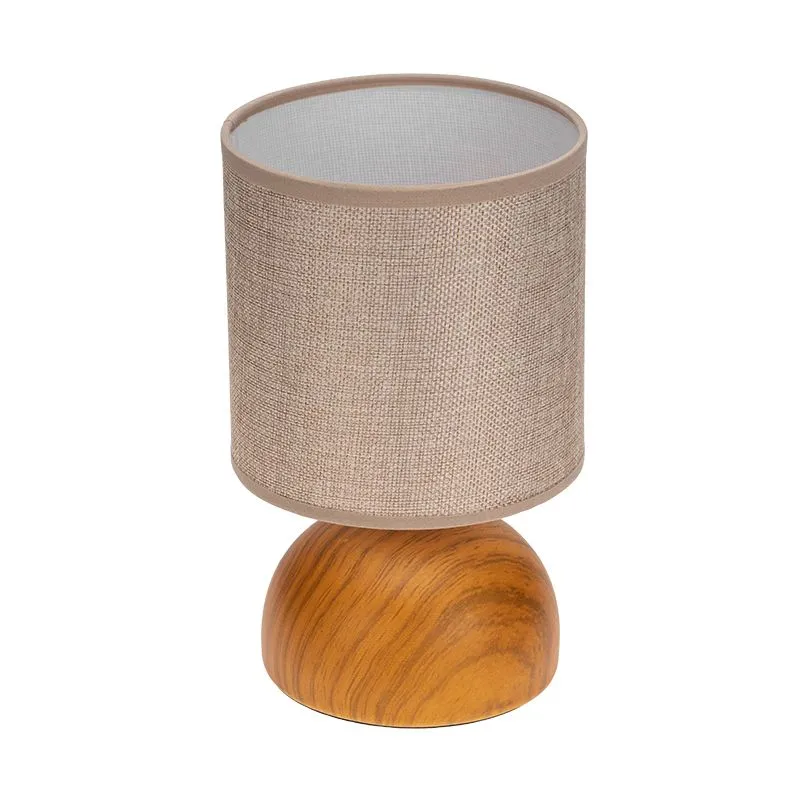 Светильник декоративный настольный Форте, основание под дерево, бежевый абажур, цоколь Е27, 60Вт REXANT 603-1028