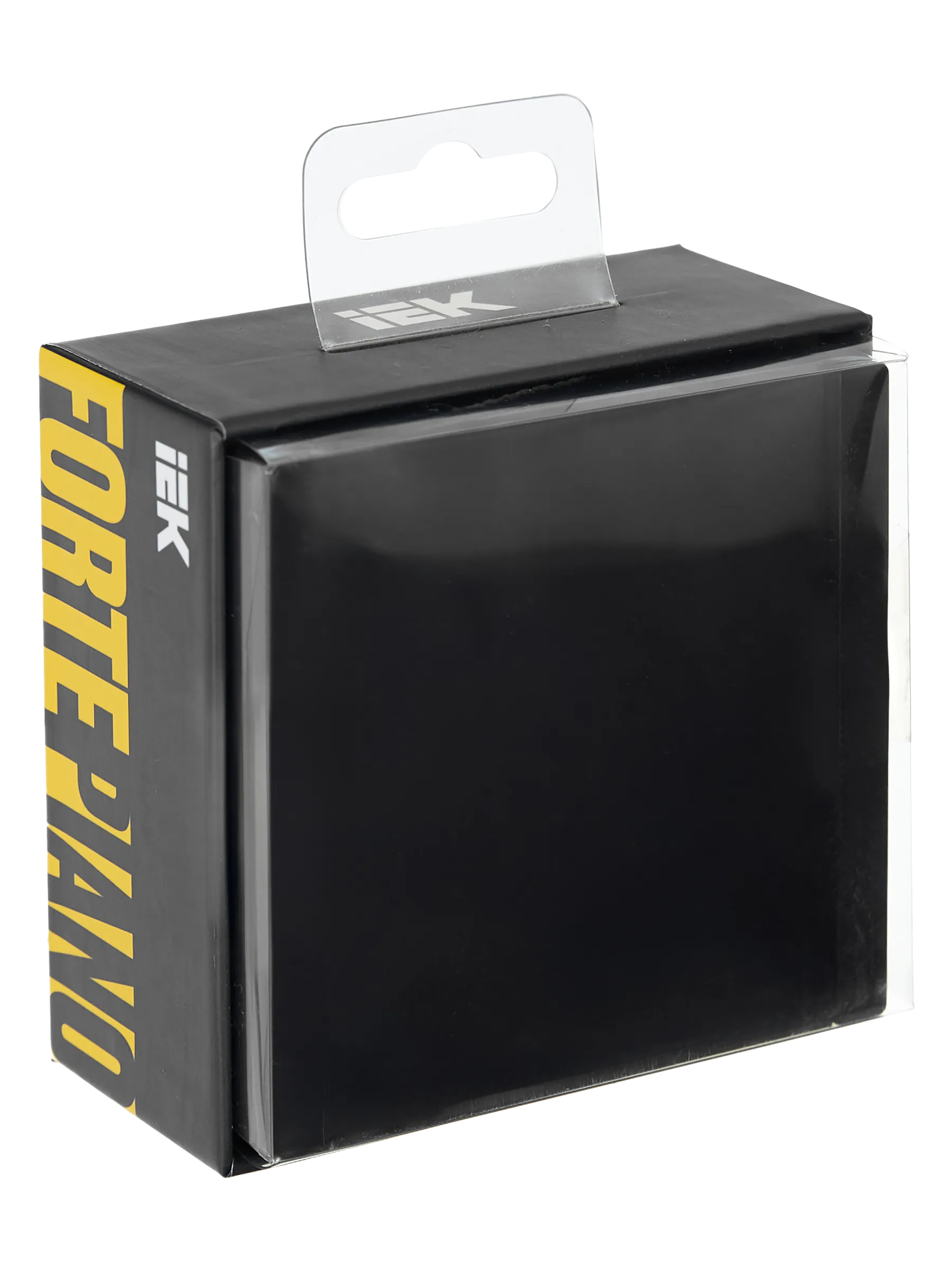 FORTE&PIANO Выключатель 1-клавишный с индикацией 10А FP102 черный IEK - Фото 2