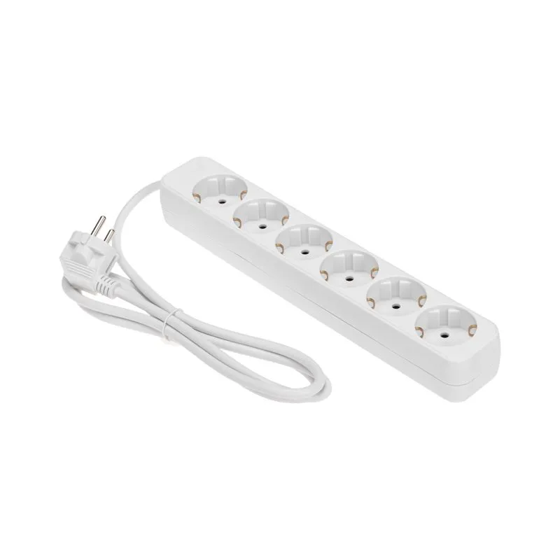 Удлинитель STANDARD 6 гнезд, 1,5м, 3х1,0мм², с/з, белый REXANT - Фото 2