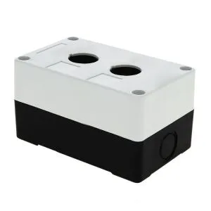 КП102 пластиковый 2 кнопки белый EKF cpb-102-w