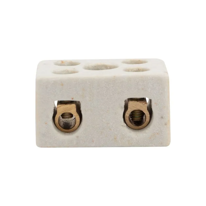 Клемма керамическая винтовая КВ 10 мм² 2 пары контактов с крепежным отверстием (100 шт./уп.) REXANT - Фото 2