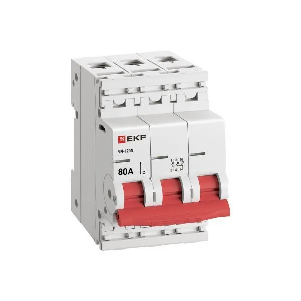 Выкл. нагрузки ВН-125N 3P 80А PROXIMA EKF - Фото 2