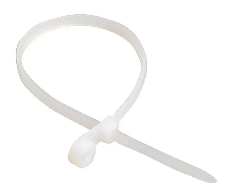 Стяжка нейлоновая под винт 4,5х220мм белая (уп. 100 шт.) (60 уп/кор) DEKRON