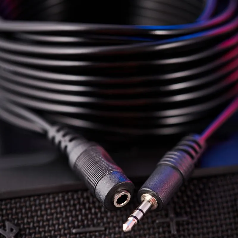 Шнур Стерео 3,5мм гнездо - Стерео 3,5мм штекер, 7м REXANT - Фото 4