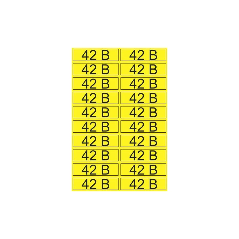 Наклейка знак электробезопасности «42 В» 15х50 мм REXANT (20шт на листе)
