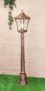 Светильник уличный на столбе IP44 Virgo F черное золото GLXT-1450F Elektrostandard a031929