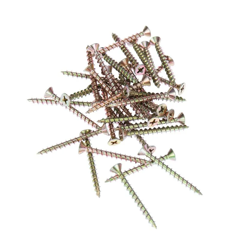 Саморез оконный KRANZ острый, 4.1х40, желтый цинк, короб (500 шт./уп.) - Фото 5