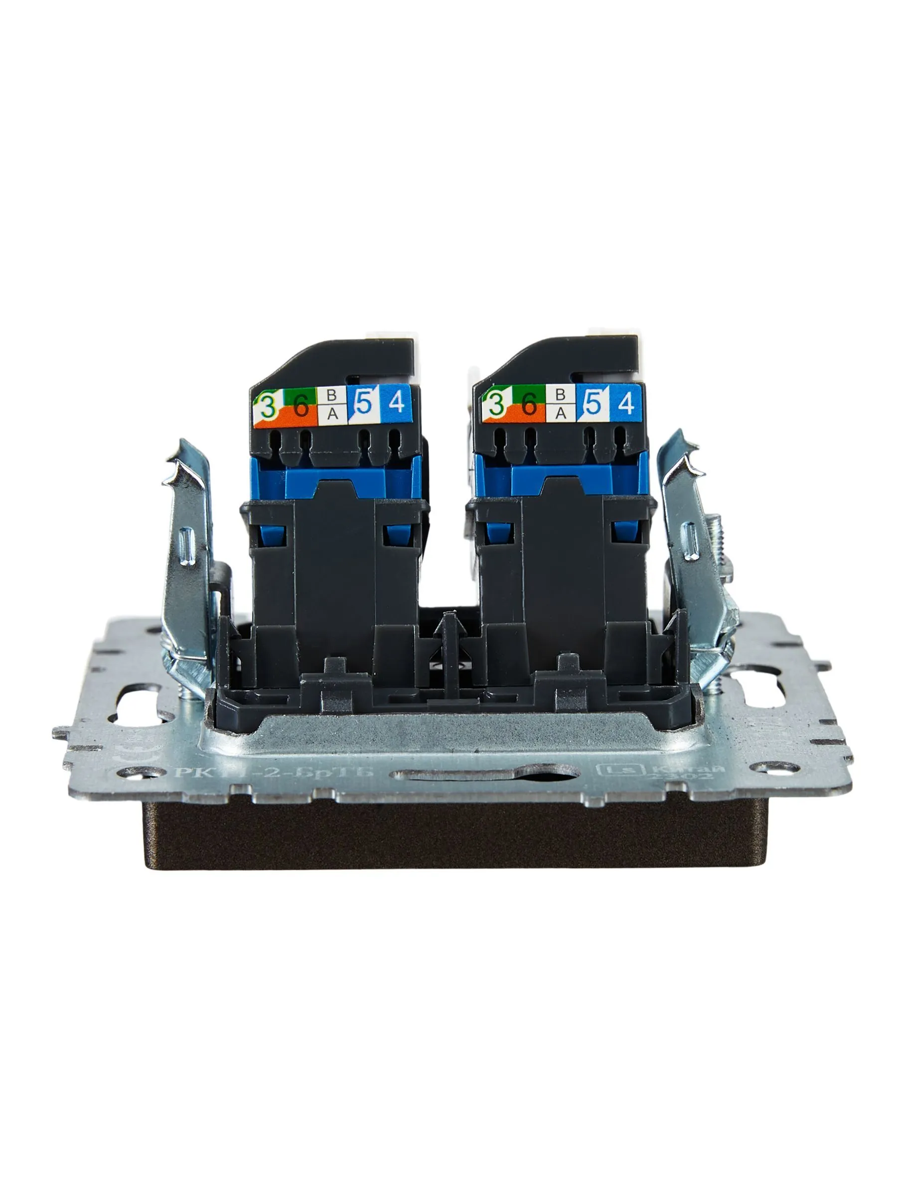 BRITE Розетка компьютерная двойная RJ45 кат.6 РК11-2-БрТБ темная бронза IEK - Фото 3